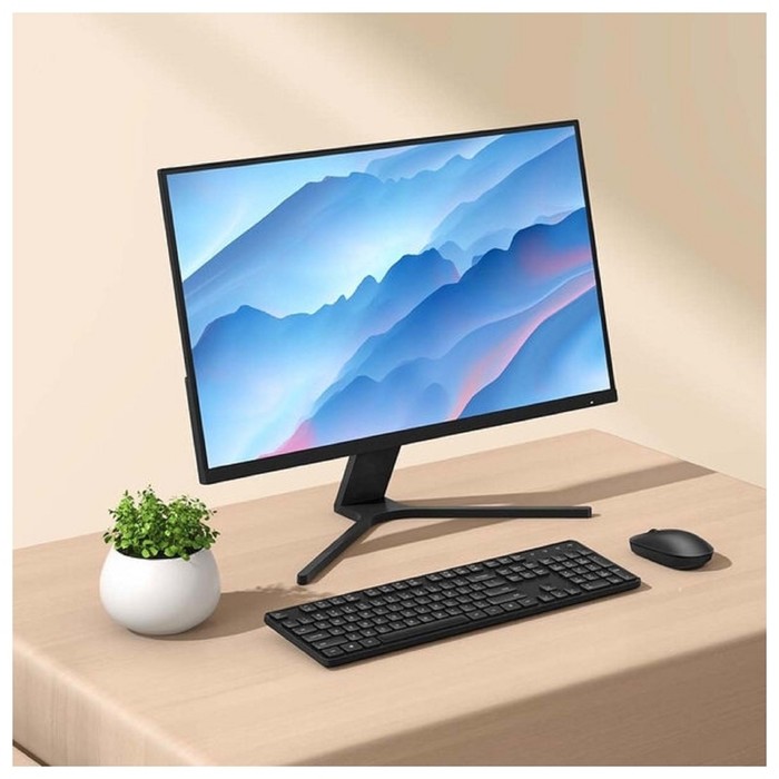 Монитор Xiaomi Mi Monitor (BHR4975EU), 27", IPS, 1920x1080, 75Гц, 6 мс, D-Sub, HDMI. чёрный - фото 51300584