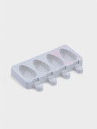 УЦЕНКА Форма для мороженого «Клубника со сливками», 19.5×11.5×2.4 см, 4 ячейки (6.7×3.7 см), белая - Фото 1