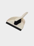 Щётка-смётка для пола с совком Malta, с кромкой, бежевая - Фото 1