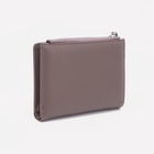 Кошелёк женский на кнопке, цвет серый - фото 54725920
