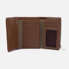 Кошелёк женский на кнопке, цвет коричневый - фото 42866971