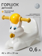 Горшок детский в форме игрушки «Зайчик Lapsi», белый - Фото 1