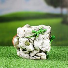 Фигурное кашпо "Камень с ящерицами" 17х15х15см - Фото 3