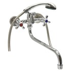 УЦЕНКА Смеситель для ванны Istok life Standard, двуручный, с длинным изливом, хром - Фото 1