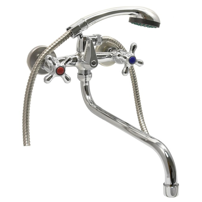 УЦЕНКА Смеситель для ванны Istok life Standard, двуручный, с длинным изливом, хром - Фото 1