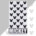 Полотенце махровое Mickey "Микки Маус", белый, 70х130 см, 100% хлопок, 420гр/м2 - фото 9508229
