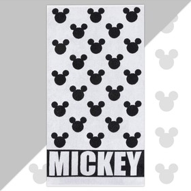 Полотенце махровое Mickey 'Микки Маус', белый, 70х130 см, 100% хлопок, 420гр/м2 Ош