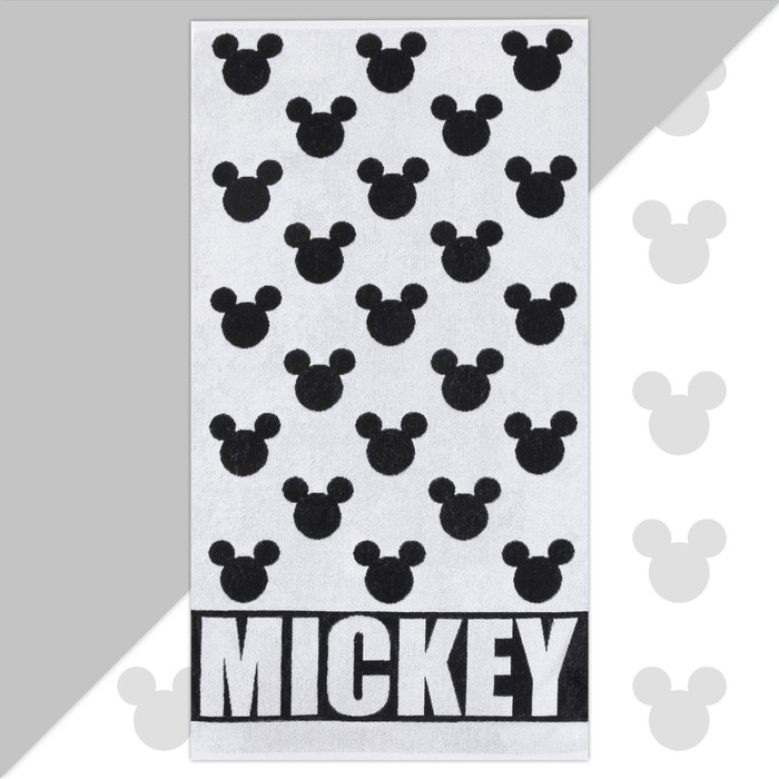 Полотенце махровое Mickey "Микки Маус", белый, 70х130 см, 100% хлопок, 420гр/м2 - фото 1908811368