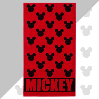 Полотенце махровое Mickey «Микки Маус», красный, 70×130 см, 100% хлопок, 420 г/м²