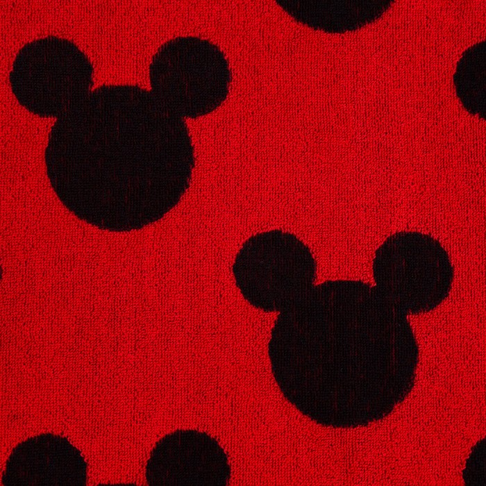 Полотенце махровое Mickey "Микки Маус", красный, 70х130 см, 100% хлопок, 420гр/м2 - фото 1891187480