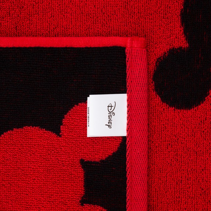 Полотенце махровое Mickey "Микки Маус", красный, 70х130 см, 100% хлопок, 420гр/м2 - фото 1891187482