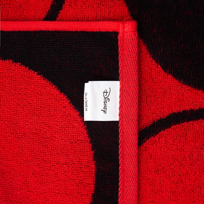 Полотенце махровое Minnie "Минни Маус", красный, 70х130 см, 100% хлопок, 420гр/м2 - фото 1908811381