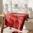 Полотенце махровое Этель "Люблю маму и папу", 70х130 см, 100% хлопок, 420гр/м2 - фото 809116494