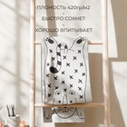 Полотенце махровое «Этель.Тигруля», 70×130 см, хлопок 100%, чёрно-белое - Фото 3