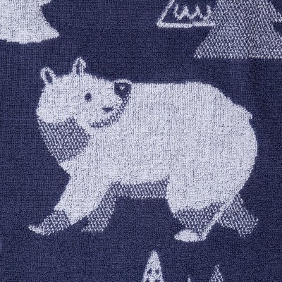 Полотенце махровое «Этель. Медведи», 70×130 см, хлопок 100%, синее