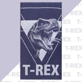 Полотенце махровое Этель T-REX, 70х130 см, 100% хлопок, 420гр/м2 7313857