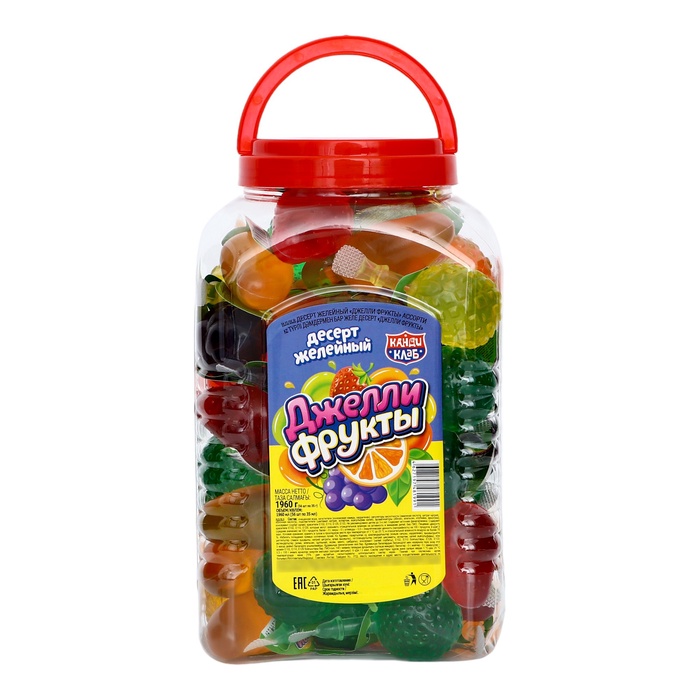 Десерт желейный «Джелли фрукты» ассорти, 35 мл - Фото 1