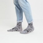 Носки мужские MINAKU «Тату», цвет серый, размер 40-41 (27 см) - Фото 6