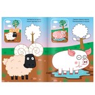 Пальчиковая раскраска «Животные фермы», А5, 16 стр., Синий трактор - Фото 3