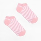 Набор носков женских (3 пары) MINAKU цвет серый/белый/розовый, р-р 38-39 (25 см) - Фото 2