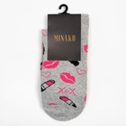 Носки женские MINAKU «Помады», цвет серый, размер 36-37 (23 см) - фото 21443338