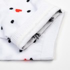 Носки женские MINAKU «Точки и сердечки», цвет белый, размер 36-37 (23 см) - Фото 2