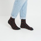 Носки «Усы» мужские, цвет чёрный, размер 29 - фото 804686818