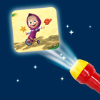 Игровой набор с проектором и 3 книжки, свет, Маша и Медведь - Фото 4