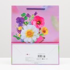 Пакет подарочный "Полевой букет" 26 х 32 х 12 см - фото 41989313