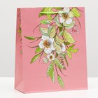 Пакет подарочный "Цветочки" 26 х 32 х 12 см - Фото 1