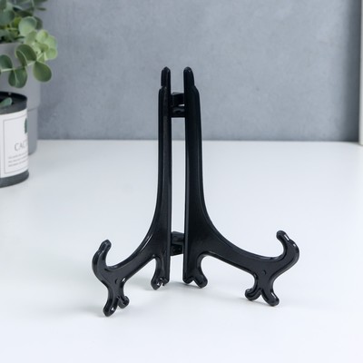 Подставка для тарелок, чёрная, 15×10 см