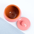 Горшочек под жаркое с крышкой "Вятский" 0,6л, розовый - Фото 3