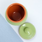 Горшочек для запекания Вятская керамика, 900 мл, зелёный - Фото 3