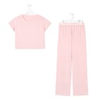 Пижама женская (футболка и брюки) KAFTAN "Basic" размер 48-50, цвет розовый - Фото 6