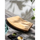 Блюдо для подачи на ножках Adelica «Евразия», для суши и роллов, 35×18×5,5 см, массив берёзы - фото 9225949