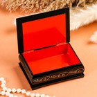 Шкатулка для украшений «Тюльпаны», 8×10 см, лаковая миниатюра - Фото 2