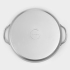 Сковорода KUKMARA, d=30 см, с ручками, алюминий, цвет хромированный - Фото 3