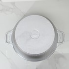 Кастрюля KUKMARA, 10 л, d=30 см, с крышкой, литой алюминий, серебристая - Фото 3