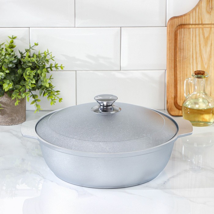 Жаровня, 3 л, d=26 см, h=8,5 см - Фото 1