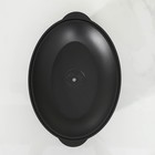Утятница «Традиция», 4 л, алюминиевая крышка, антипригарное покрытие, цвет чёрный - Фото 2