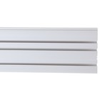 Карниз «Лайт Эконом» потолочный, трёхрядный, ширина 260 см, цвет белый - Фото 2