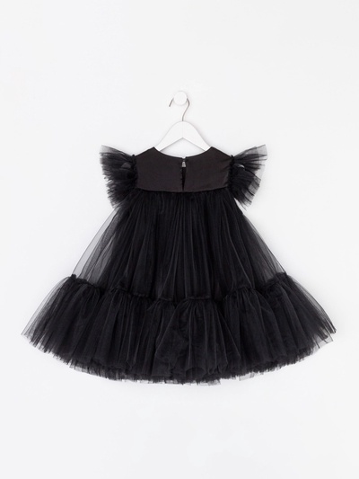 Платье нарядное для девочки KAFTAN с пышной юбкой, чёрное, рост 86-92 см