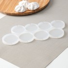 Силиконовый молд для леденцов и шоколада «Круги», 4,5 и 5 см, прозрачный - Фото 3