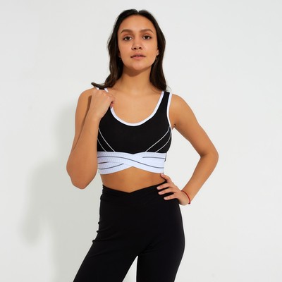 Топ женский Collorista, цвет чёрный, размер 42-44