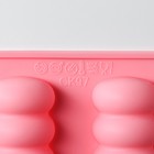Форма для выпечки Доляна «Сладости. Бабл», силикон, 12 ячеек, 28×16×2 см, цвет розовый - Фото 4