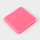 Силиконовый молд «Пазлы», 7×7×1 см, цвет розовый - фото 24238034