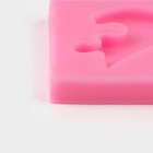 Силиконовый молд «Половинки», 6×4,5×0,9 см, цвет розовый - Фото 4