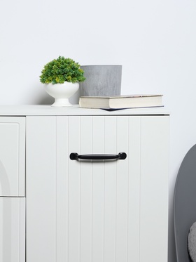 Ручка скоба CAPPIO, м/о 128 мм, цвет черный