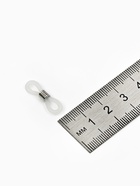 Резинка для цепочек/шнурков для очков (набор 10 шт.), цвет прозрачный в серебре - Фото 3