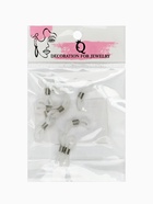 Резинка для цепочек/шнурков для очков (набор 10 шт.), цвет прозрачный в серебре - Фото 4